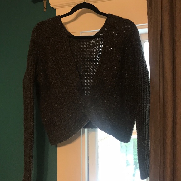 Anthropologie Ruby Moon Grey open Back Sweater. - Picture 4 of 4